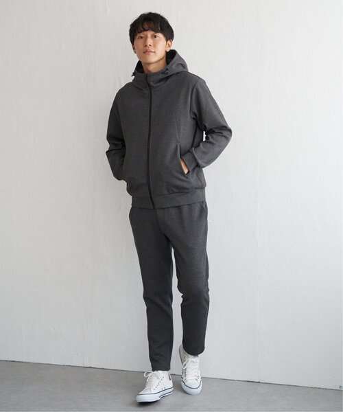 ikka（イッカ）の「【セットアップ対応／親子コーデ】テックストレッチジップパーカー（パーカー・メンズ・オリーブ/スモークグレー/ブラック・XL/L/M/S）」の18枚目の写真