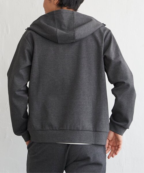 ikka（イッカ）の「【セットアップ対応／親子コーデ】テックストレッチジップパーカー（パーカー・メンズ・オリーブ/スモークグレー/ブラック・XL/L/M/S）」の13枚目の写真