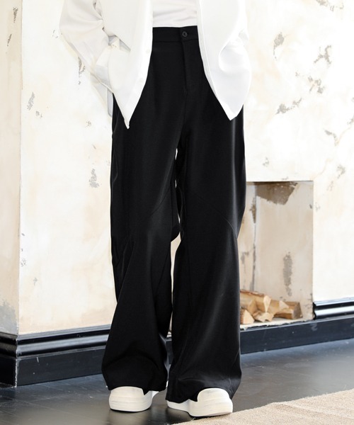 FVLMEN（フルメン）の「【FVLMEN】solid cut loose slacks/ソリッド カット ルーズ スラックス（スラックス・メンズ・ブラウン/グレー/ブラック・MEDIUM/LARGE/X-LARGE）」の8枚目の写真