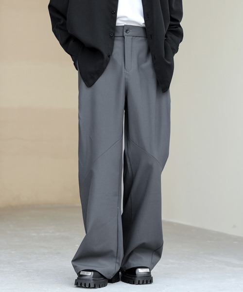 FVLMEN（フルメン）の「【FVLMEN】solid cut loose slacks/ソリッド カット ルーズ スラックス（スラックス・メンズ・ブラウン/グレー/ブラック・MEDIUM/LARGE/X-LARGE）」の17枚目の写真