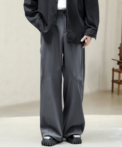 FVLMEN（フルメン）の「【FVLMEN】solid cut loose slacks/ソリッド カット ルーズ スラックス（スラックス・メンズ・ブラウン/グレー/ブラック・MEDIUM/LARGE/X-LARGE）」の20枚目の写真