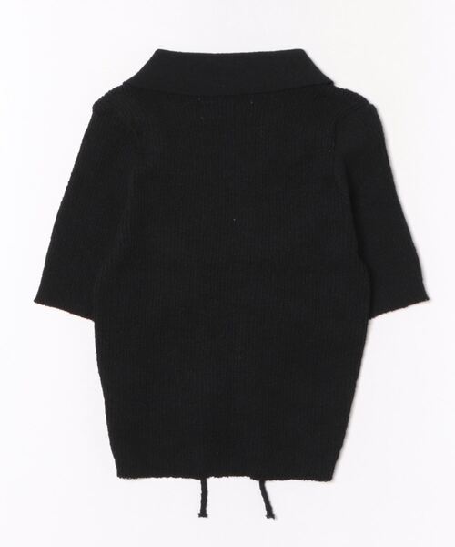 送料関税込★ALTUZARRA★ナポリンニットクロップドジャケット ゆるっと抜け感 カールヤーンロゴニット（ニット/セーター