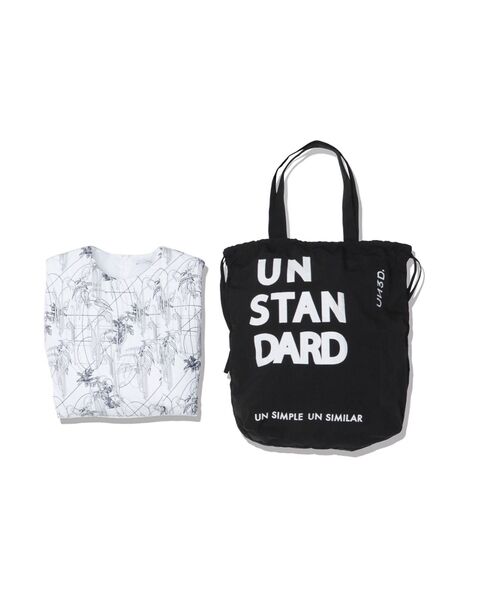 un plus un アンプリュスアン スタッズ付き バッグ【未使用品】 SHOPPING DRAWSTRING BAG M / ショッピングドローストリング