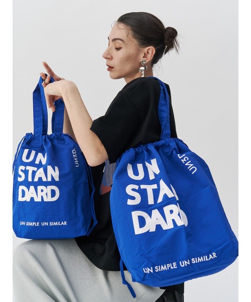 SHOPPING DRAWSTRING BAG M / ショッピングドローストリング