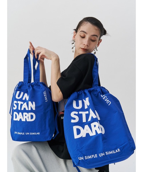 SHOPPING DRAWSTRING BAG M / ショッピングドローストリング