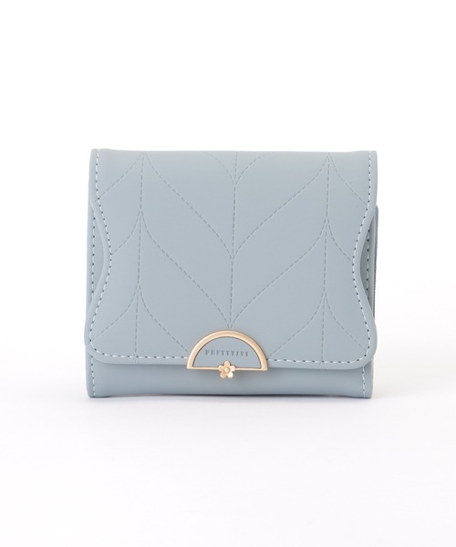 Lace Ladies（レースレディース）の「ヘリンボーン風 ステッチ ウエーブ 三つ折り 財布（財布・レディース・ラベンダー/ミント/ピンク系/ピンク/グレー/ブルー/ブラック・FREE）」の17枚目の写真