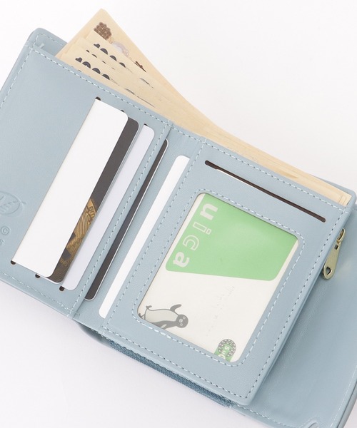 Lace Ladies（レースレディース）の「ヘリンボーン風 ステッチ ウエーブ 三つ折り 財布（財布・レディース・ラベンダー/ミント/ピンク系/ピンク/グレー/ブルー/ブラック・FREE）」の21枚目の写真