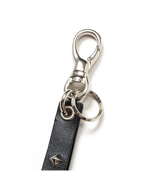 ★　CALEEレザーカラビナ CALEE - LEATHER CARABINER (BLACK) レザー カラビナ | chord