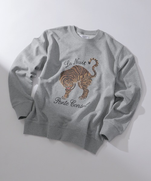 ZOZO限定】タイガークルーネックスウェット（スウェット）｜B.C