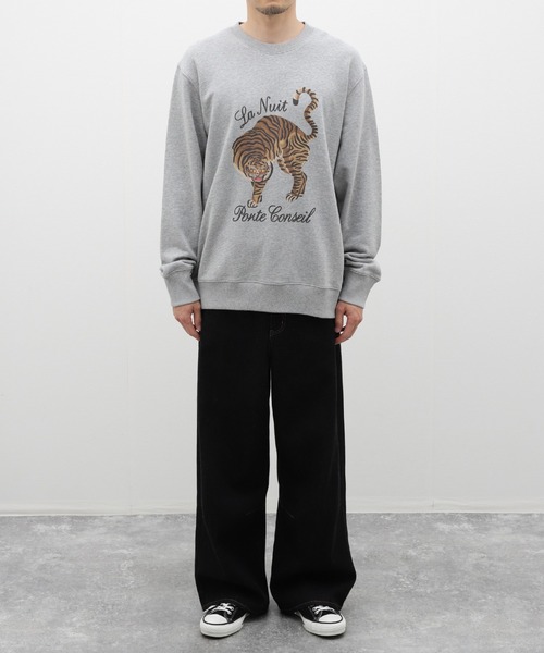 B.C STOCK(ベーセーストック)の「【ZOZO限定】タイガークルーネックスウェット(スウェット・メンズ・グレー/ブラック・M/L/XL)」の21枚目の写真