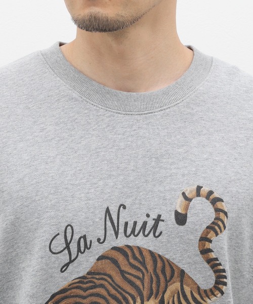 B.C STOCK(ベーセーストック)の「【ZOZO限定】タイガークルーネックスウェット(スウェット・メンズ・グレー/ブラック・M/L/XL)」の10枚目の写真