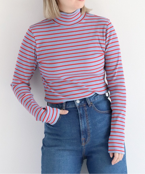 cepo（セポ）の「タートルネックプルオーバー（Tシャツ/カットソー・レディース・ブラック/オフホワイト/ブラウン系その他/ホワイト系その他/ブルー系その他・M）」の5枚目の写真