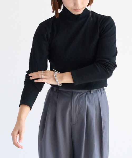 cepo（セポ）の「タートルネックプルオーバー（Tシャツ/カットソー・レディース・ブラック/オフホワイト/ブラウン系その他/ホワイト系その他/ブルー系その他・M）」の20枚目の写真