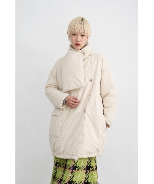Muel Chic(ミュエルシック)の「Bel air coat ベルエアーコート(ダウンジャケット/コート・レディース・アイボリー/ベージュ/ブラック・FREE)」の12枚目の写真