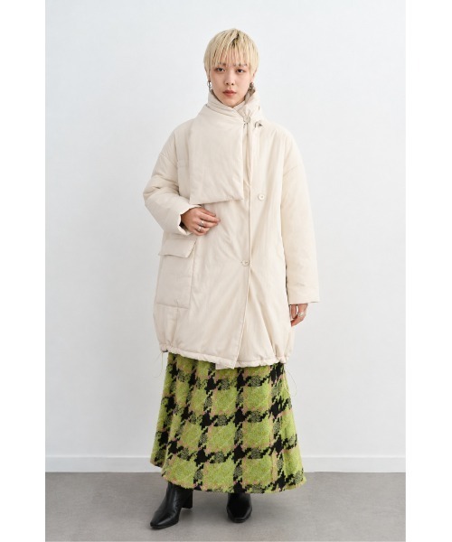 Muel Chic(ミュエルシック)の「Bel air coat ベルエアーコート(ダウンジャケット/コート・レディース・アイボリー/ベージュ/ブラック・FREE)」の6枚目の写真