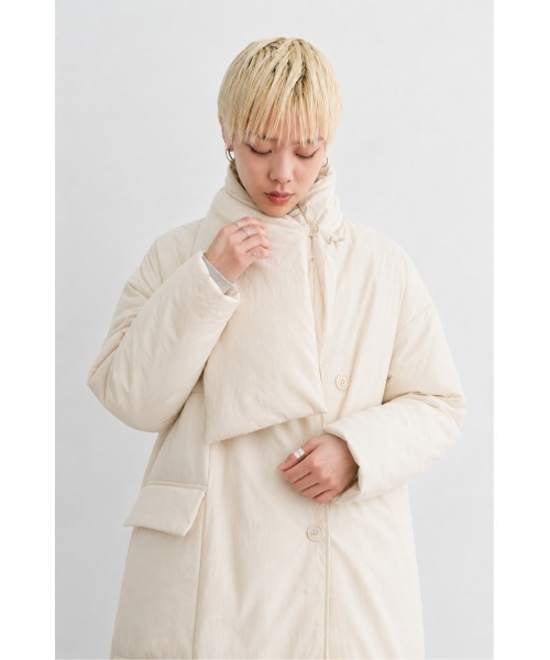 Muel Chic(ミュエルシック)の「Bel air coat ベルエアーコート(ダウンジャケット/コート・レディース・アイボリー/ベージュ/ブラック・FREE)」の8枚目の写真