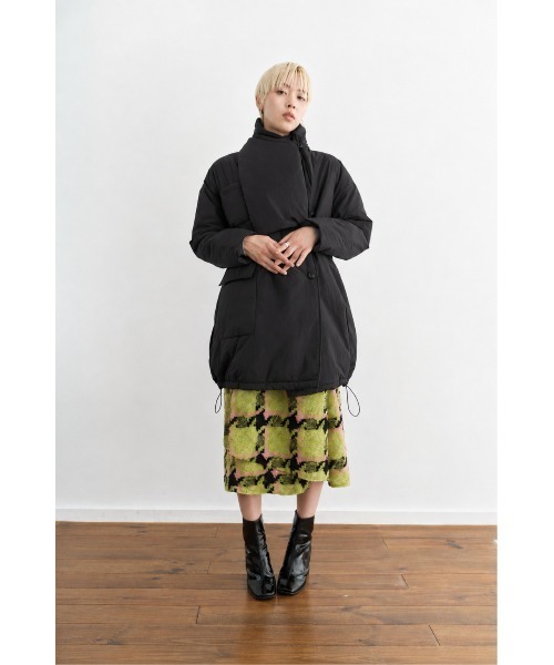 Muel Chic(ミュエルシック)の「Bel air coat ベルエアーコート(ダウンジャケット/コート・レディース・アイボリー/ベージュ/ブラック・FREE)」の18枚目の写真