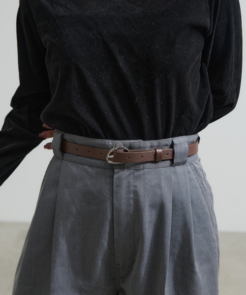 CIAOPANIC TYPY（チャオパニックティピー）の「シンプルデザインベルト小（ベルト・レディース・ブラック/ブラウン・ONE SIZE）」の17枚目の写真
