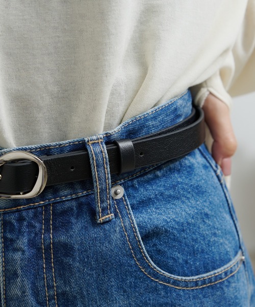 CIAOPANIC TYPY（チャオパニックティピー）の「シンプルデザインベルト小（ベルト・レディース・ブラック/ブラウン・ONE SIZE）」の16枚目の写真