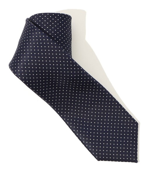 TOMORROWLAND (トゥモローランド)の「TOMORROWLAND シルク ピンドットネクタイ(ネクタイ・メンズ・パープル系その他2/ブラック/ネイビー/ブラウン系その他・FREE)」の3枚目の写真