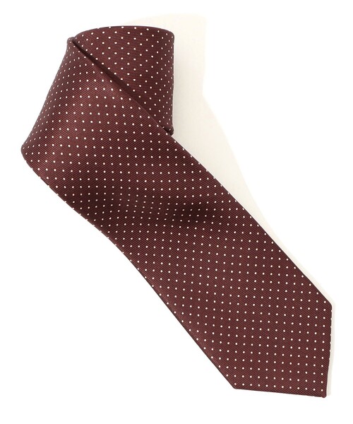 TOMORROWLAND (トゥモローランド)の「TOMORROWLAND シルク ピンドットネクタイ(ネクタイ・メンズ・パープル系その他2/ブラック/ネイビー/ブラウン系その他・FREE)」の5枚目の写真