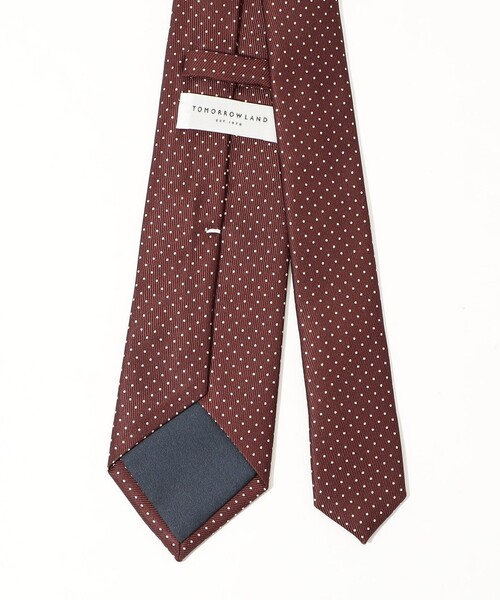 TOMORROWLAND (トゥモローランド)の「TOMORROWLAND シルク ピンドットネクタイ(ネクタイ・メンズ・パープル系その他2/ブラック/ネイビー/ブラウン系その他・FREE)」の6枚目の写真