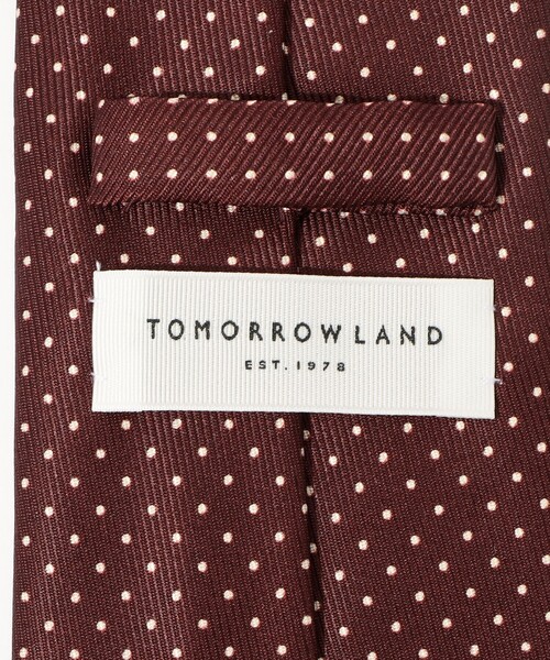 TOMORROWLAND (トゥモローランド)の「TOMORROWLAND シルク ピンドットネクタイ(ネクタイ・メンズ・パープル系その他2/ブラック/ネイビー/ブラウン系その他・FREE)」の7枚目の写真
