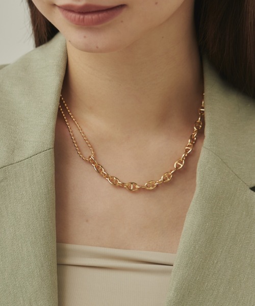 Sandyfeet ステーションチェーン ネックレス 新品 sandyfeet Station chain long necklace