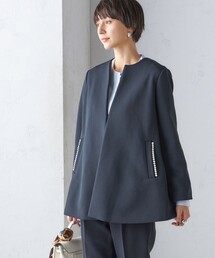 Kaene - kaene ノーカラージャケット　黒　パール 2025年最新】カエン ノーカラージャケットの人気アイテム - メルカリ