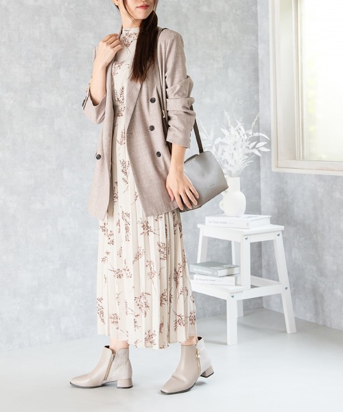 JELLY BEANS（ジェリービーンズ）の「◆防滑◆ファスナーチャーム付きショートブーツ(217-40324)JELLY BEANS(ジェリービーンズ)（ブーツ・レディース・アイボリー/ブラック/ダークブラウン・S/L/M）」の14枚目の写真