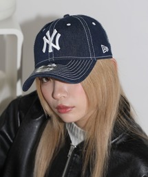 MSG | NEWERA 【日本未発売・韓国限定】NEW ERA メジャーリーグ ベースボール デニム カモ ロゴキャップ MLB 9FORTY MLB DENIM CAMO LOGO(キャップ)