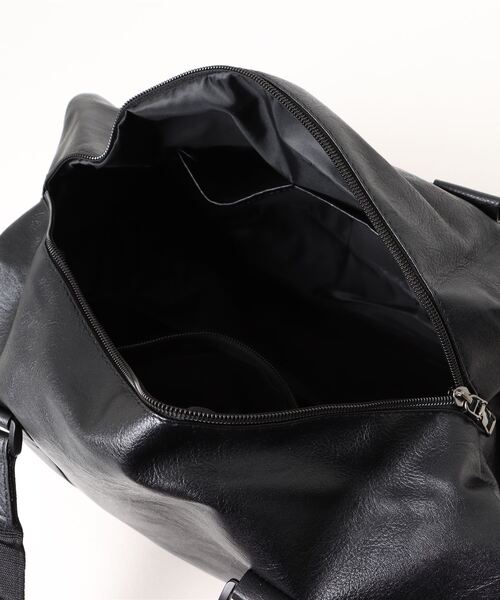 Fun & Daily(ファンアンドデイリー)の「Travel & Training PU Leather Bag(ボストンバッグ・メンズ・ブラウン/ブラック・FREE)」の7枚目の写真