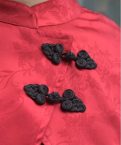 axes femme(アクシーズファム)の「芍薬JQチャイナボレロ(シャツ/ブラウス・レディース・レッド/ネイビー/ミント・FREE)」の7枚目の写真