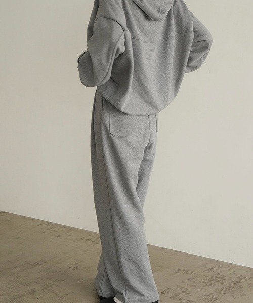 CLANE スエットパンツ　タグ付き未使用 クラネ CLANE TWO TUCK SWEAT PANTS （GRAY） - ファッション通販