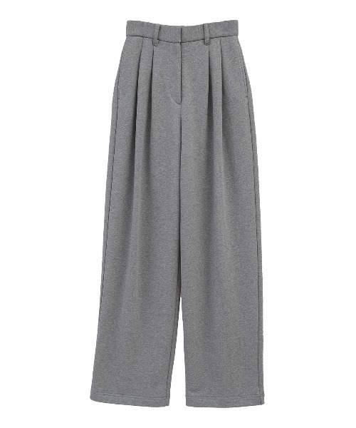 CLUBHAUS Tailored Trousers - Mサイズ　グレー TWO TUCK SWEAT PANTS（スラックス）｜CLANE（クラネ）のファッション