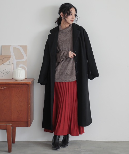 n'OrLABEL（ノアールレーベル）の「シャギータートルネックカットソー（Tシャツ/カットソー・レディース・ブラック/グリーン/アイボリー/モカ・1/2）」の22枚目の写真