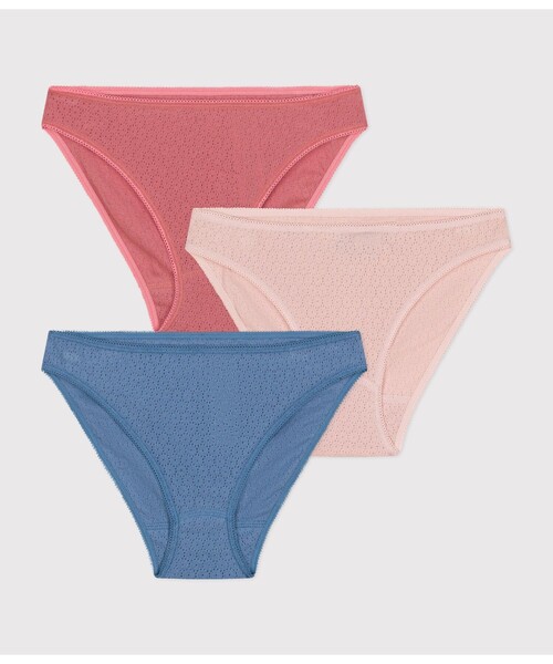 【セール】ショーツ３枚組（ショーツ）｜PETIT BATEAU（プチバトー）