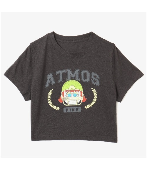 atmos pink（アトモスピンク）の「atmos pink x LiLi “Grumpy(C)”Cropped T-shirt / アトモス ピンク X リリ グランピー クロップド ティーシャツ（Tシャツ/カットソー・レディース・ブラック/ホワイト/ピンク・FREE）」の2枚目の写真