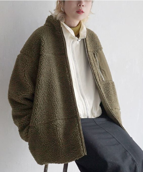 着ぶくれしにくいgoodなバランス】 Good-Balance ボアアウター