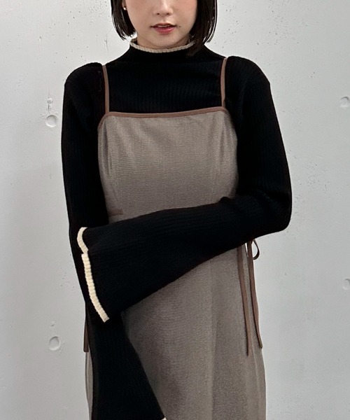 archives（アルシーヴ）の「’パイピングマーメイドキャミワンピース’（ワンピース・レディース・ブラック/モカ/ブラウン・MEDIUM）」の8枚目の写真