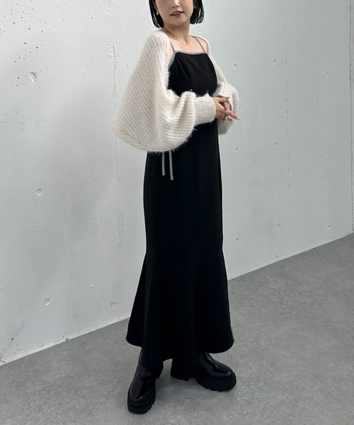 archives（アルシーヴ）の「’パイピングマーメイドキャミワンピース’（ワンピース・レディース・ブラック/モカ/ブラウン・MEDIUM）」の13枚目の写真