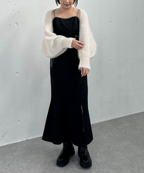 archives（アルシーヴ）の「’パイピングマーメイドキャミワンピース’（ワンピース・レディース・ブラック/モカ/ブラウン・MEDIUM）」の11枚目の写真