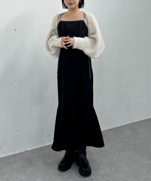 archives（アルシーヴ）の「’パイピングマーメイドキャミワンピース’（ワンピース・レディース・ブラック/モカ/ブラウン・MEDIUM）」の12枚目の写真