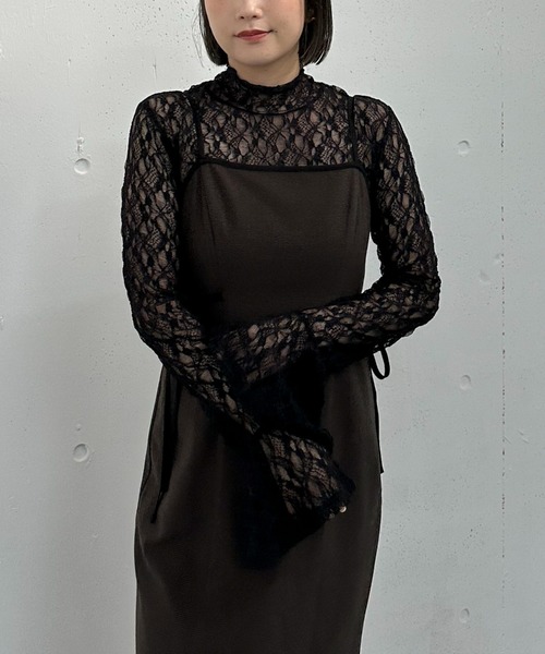 archives（アルシーヴ）の「’パイピングマーメイドキャミワンピース’（ワンピース・レディース・ブラック/モカ/ブラウン・MEDIUM）」の21枚目の写真