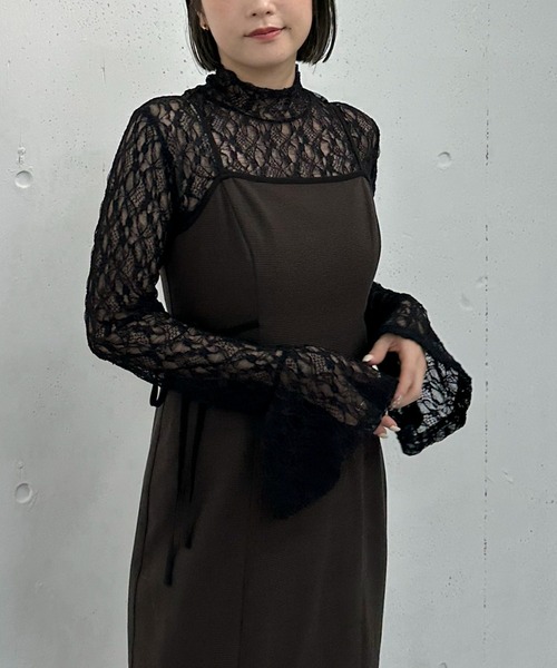 archives（アルシーヴ）の「’パイピングマーメイドキャミワンピース’（ワンピース・レディース・ブラック/モカ/ブラウン・MEDIUM）」の22枚目の写真