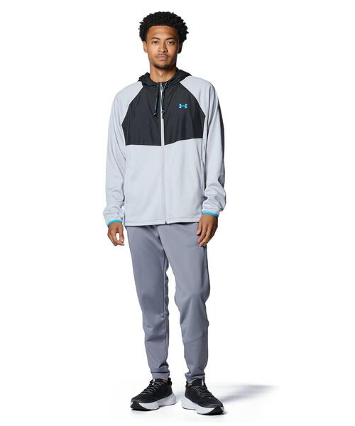 UNDER ARMOUR(アンダーアーマー)の「UAアーマーフリース マックス フルジップ フーディー(トレーニング/メンズ)(スウェット・メンズ・グレー・S/M/L/3XL/XL/2XL)」の8枚目の写真