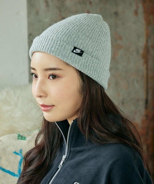 NIKE(ナイキ)の「ナイキ テラ フューチュラ 365 ショートカフ ビーニー / Nike Terra Futura365 Short-Cuff Beanie HF0176-063 Dark Grey Heather(ニットキャップ/ビーニー・メンズ・グレー系その他・ONE SIZE)」の2枚目の写真