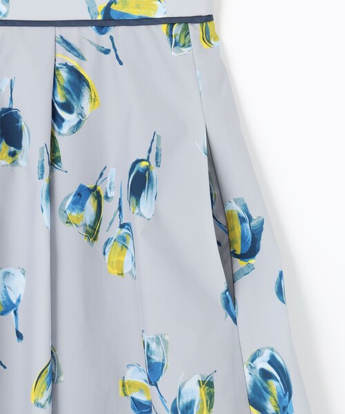 セール】チューリッププリント フレアスカート（スカート）｜組曲