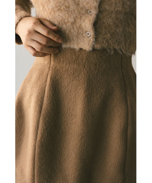 STYLEMIXER（スタイルミキサー）の「シャギーミニスカートパンツ（スカート・レディース・ベージュ/ダークブラウン・SMALL/MEDIUM）」の20枚目の写真