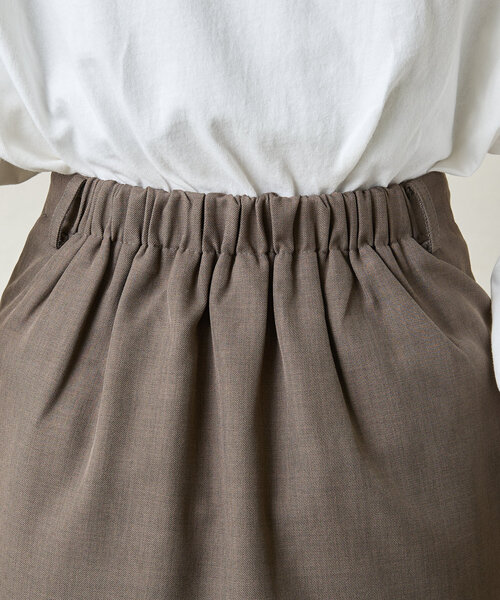 mline（エムライン）の「[mline]スクエアミニスカパン（スカート・レディース・ブラウン/グレー・1/2）」の11枚目の写真